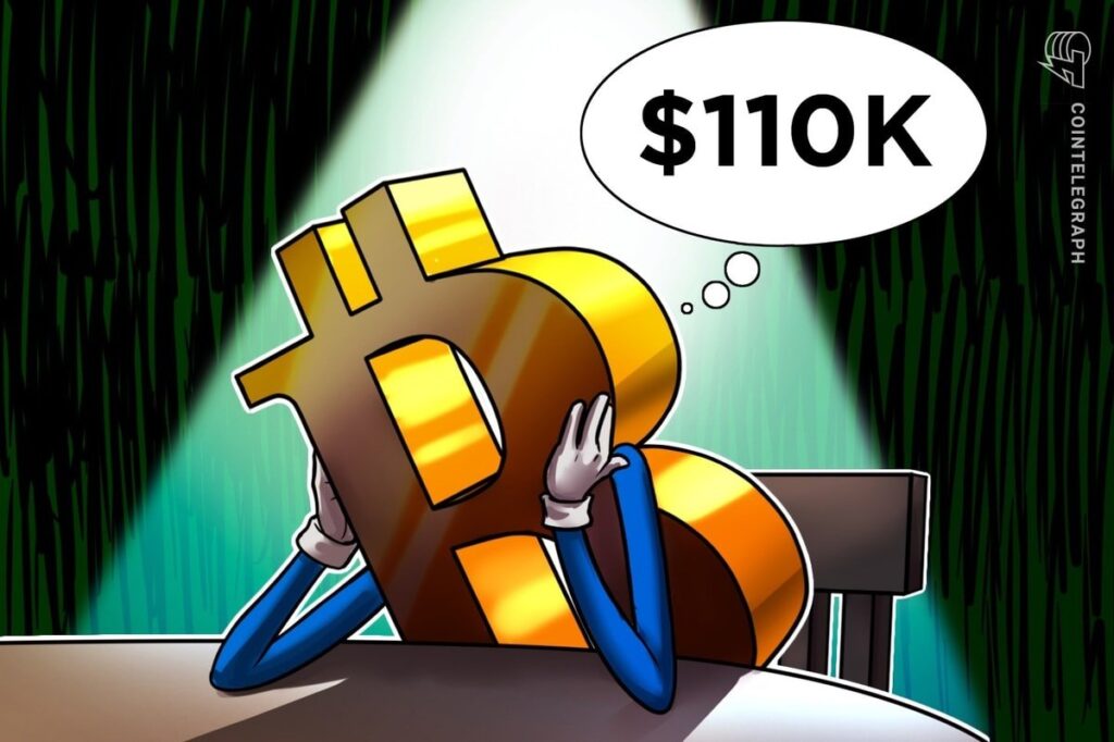 Key Bitcoin Price Levels To Watch as BTC Rally Stalls at $110K